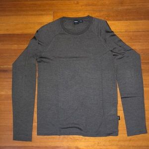 Hugo Boss Men’s Grey Slim Fit Long Sleeve Shirt